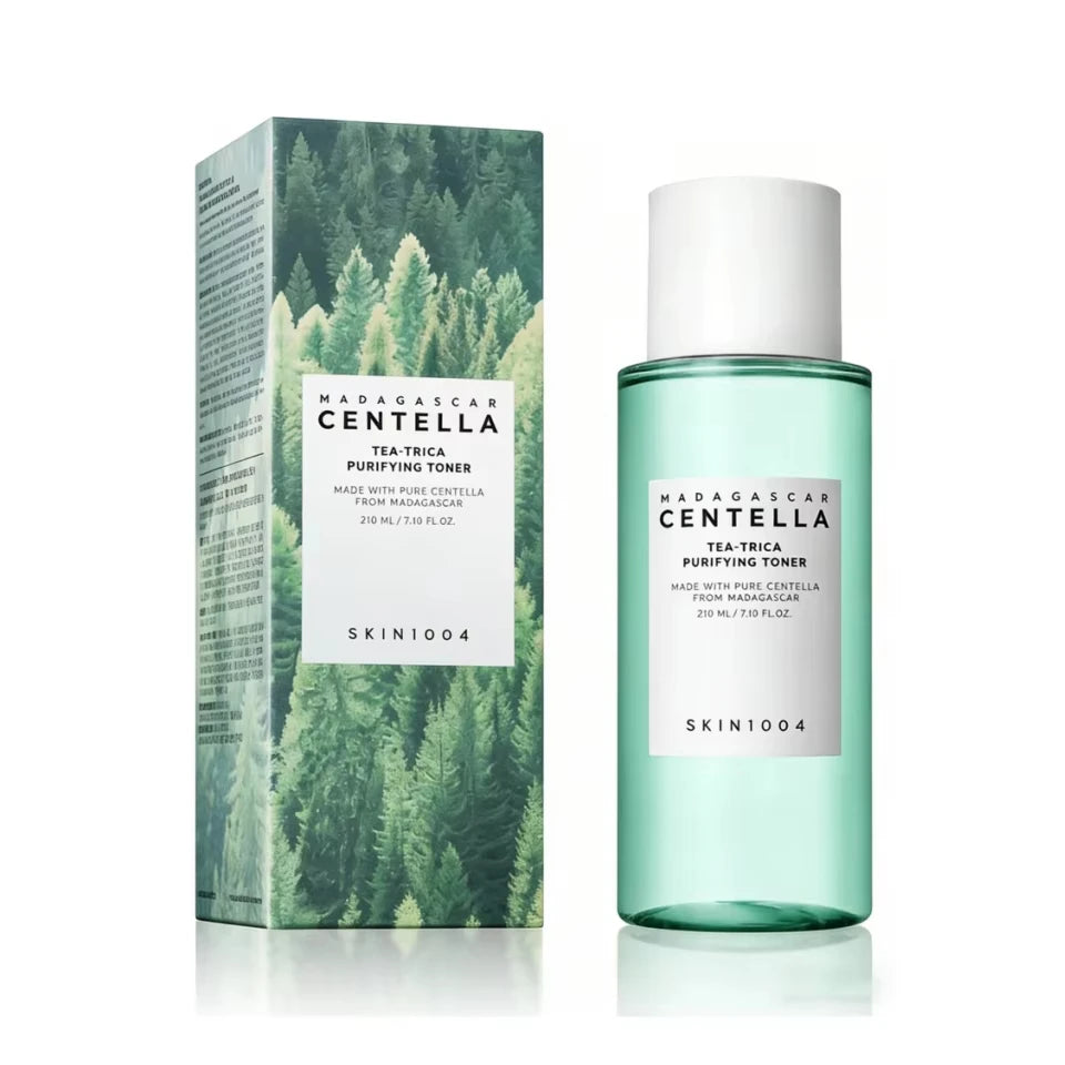 SKIN1004 Madagascar Centella Ampoule 55ml and Probio Cica Essence Toner 210ml Soothing Calming Hydrating Skincare Set With Box