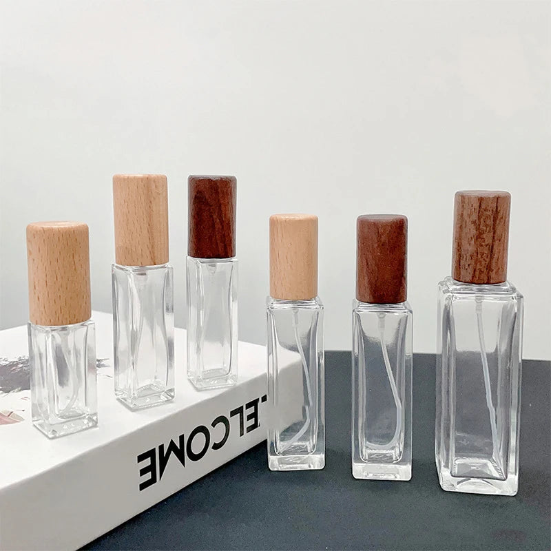 5ml-30ml Beech Lid High Quality Perfume Spray Bottle Empty Glass Parfum Atomizer Travel Cosmetic Bottl Sample Vials Refillable