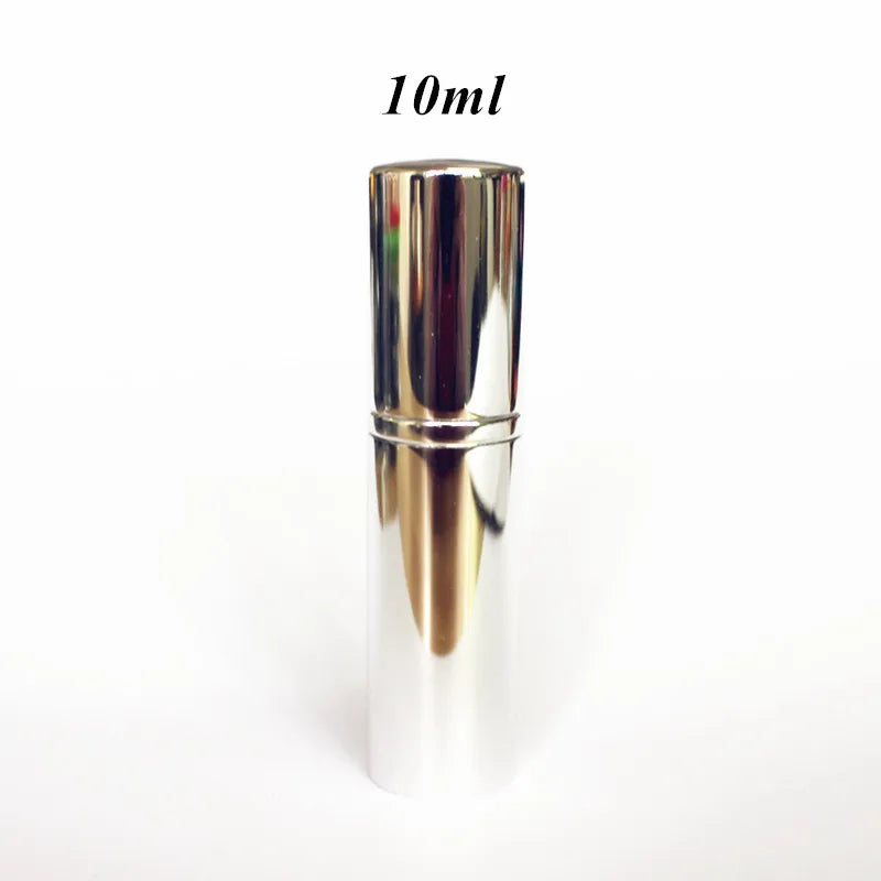 1PC 5ml 10ml Portable Mini Perfume Glass Bottle Travel Aluminum Spray Atomizer Empty Metal Parfume Atomiser Sprayer