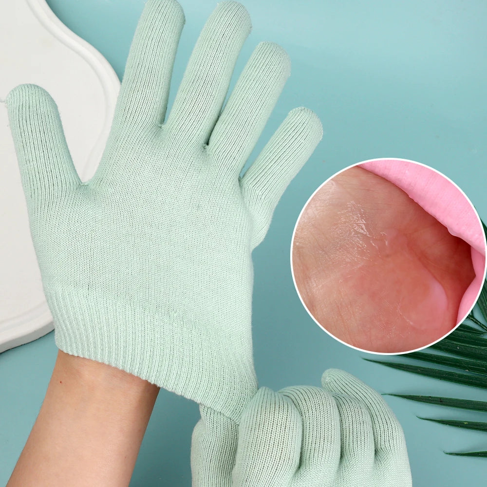 Reusable Silicone Moisturizing Mask Socks Exfoliating Anti Crack Protective Gloves Dry Dead Skin Remover Tools Hand Foot Care