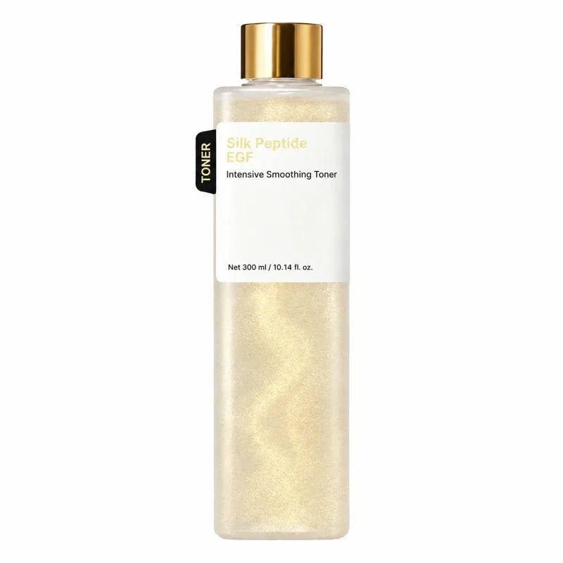 Silk Peptide EGF Facial Toner Gold Particle Smoothing Essence Water Deep Hydration Moisturizing Face Liquid Daily Korea Skincare
