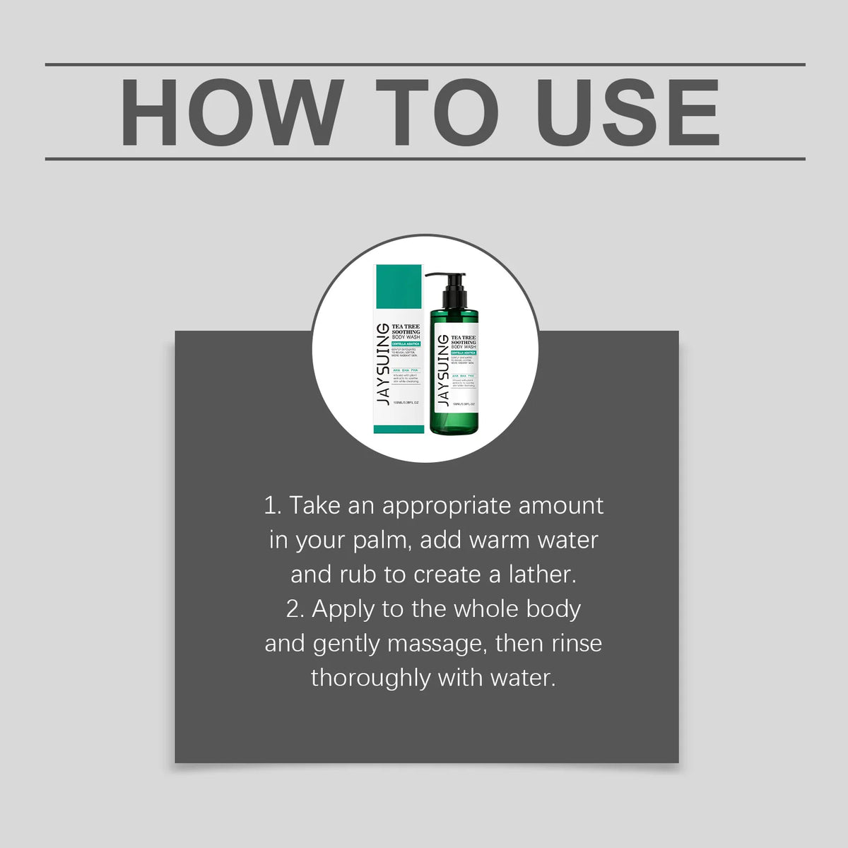 Tea Tree Shower Gel Exfoliating Lasting Aroma Refreshing Control Oil Hydrate Rich Foam Body Wash Soothing Moisturize Bath Lotion