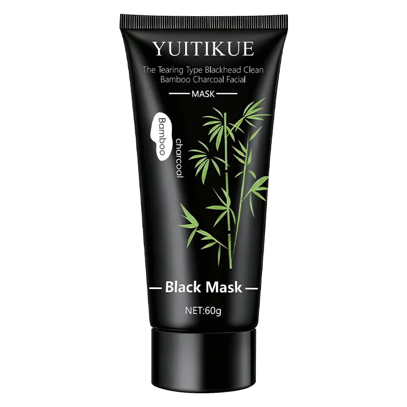 YUITIKUE 60g Bamboo Charcoal Black Mask - Deep Cleansing Peel-Off Blackheads & Impurities Pore Purifying Treatment