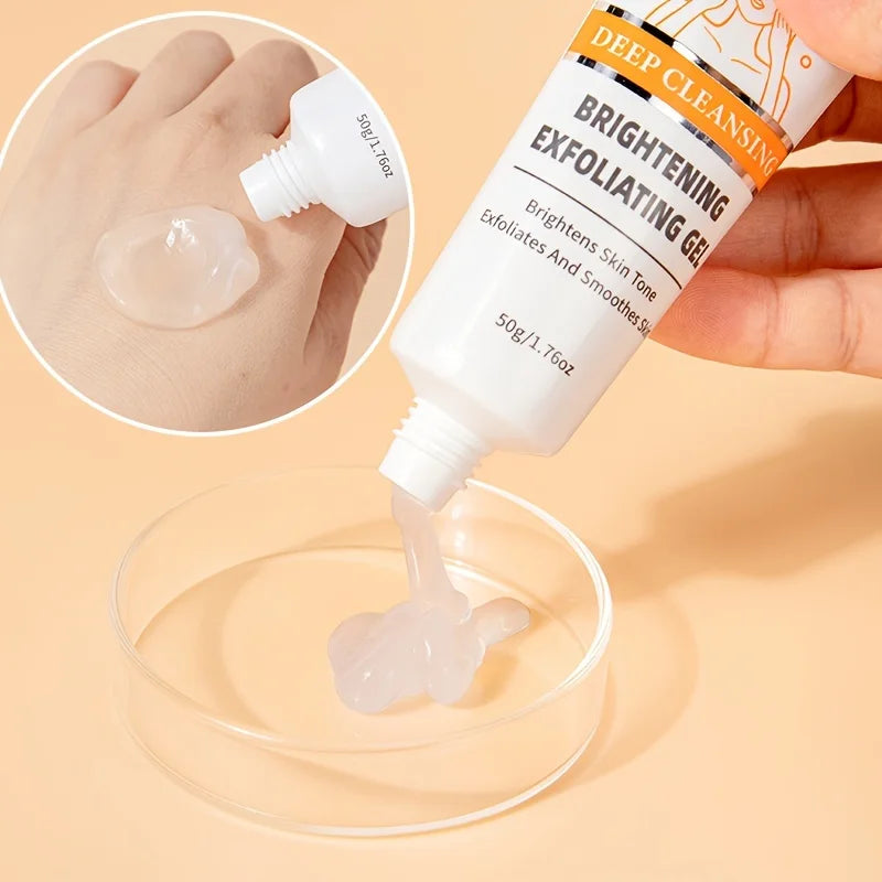 GZE Castor Oil Extract Exfoliating Gel, Face and Body Exfoliating Scrub Gel, Deep Cleansing Moisturizing Facial Exfoliator