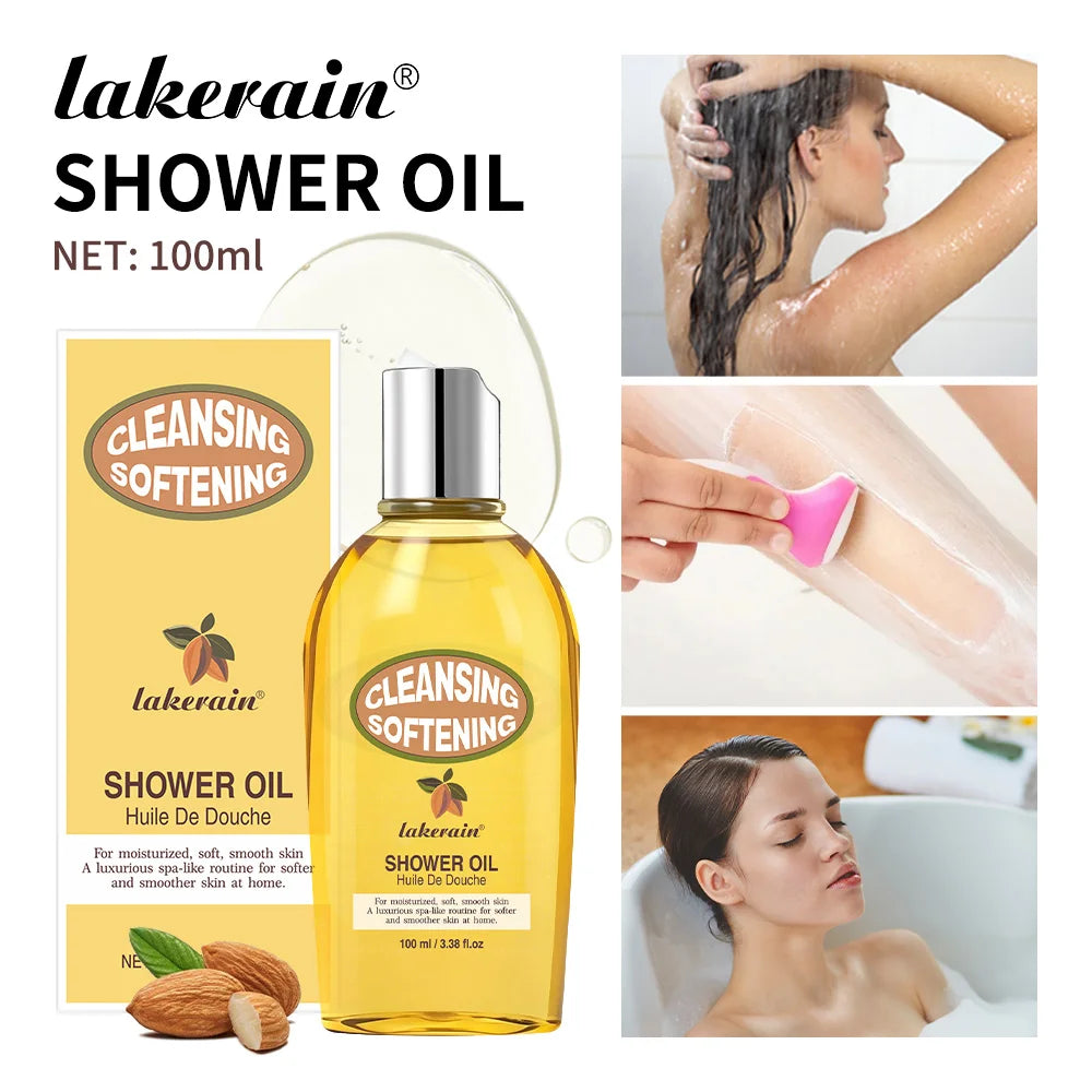 2-in-1 Bath Oil Body Cleaning Moisturizing Skin Dirt Remover Smooth Shower Gentle Cleanses Nourishes Oils For Bath Daily Care