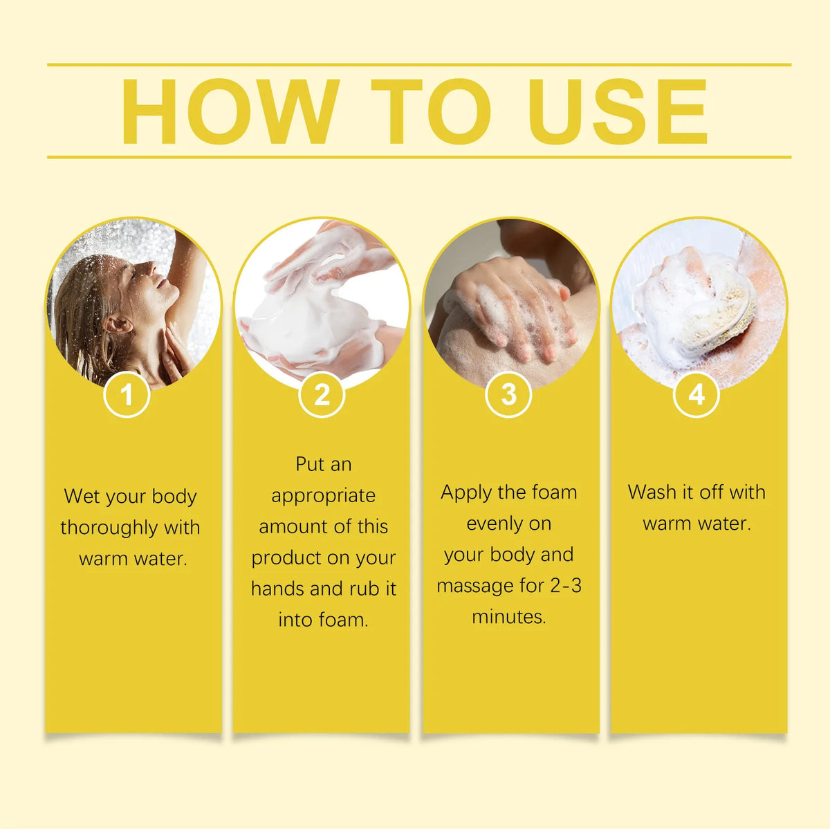 OceAura Sulfur Shower Gel Softening Skin Refreshing Smoothing Long Lasting Moisturizing Gentle Cleansing Sulfur Body Wash 200ml
