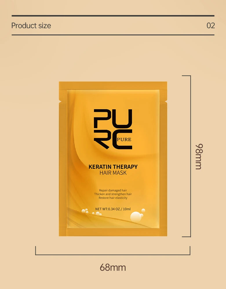 PURC 5 Seconds Magic Hair Mask Argan Oil Nourishing Smoothing Repair Damaged Frizz Masks Hair Care