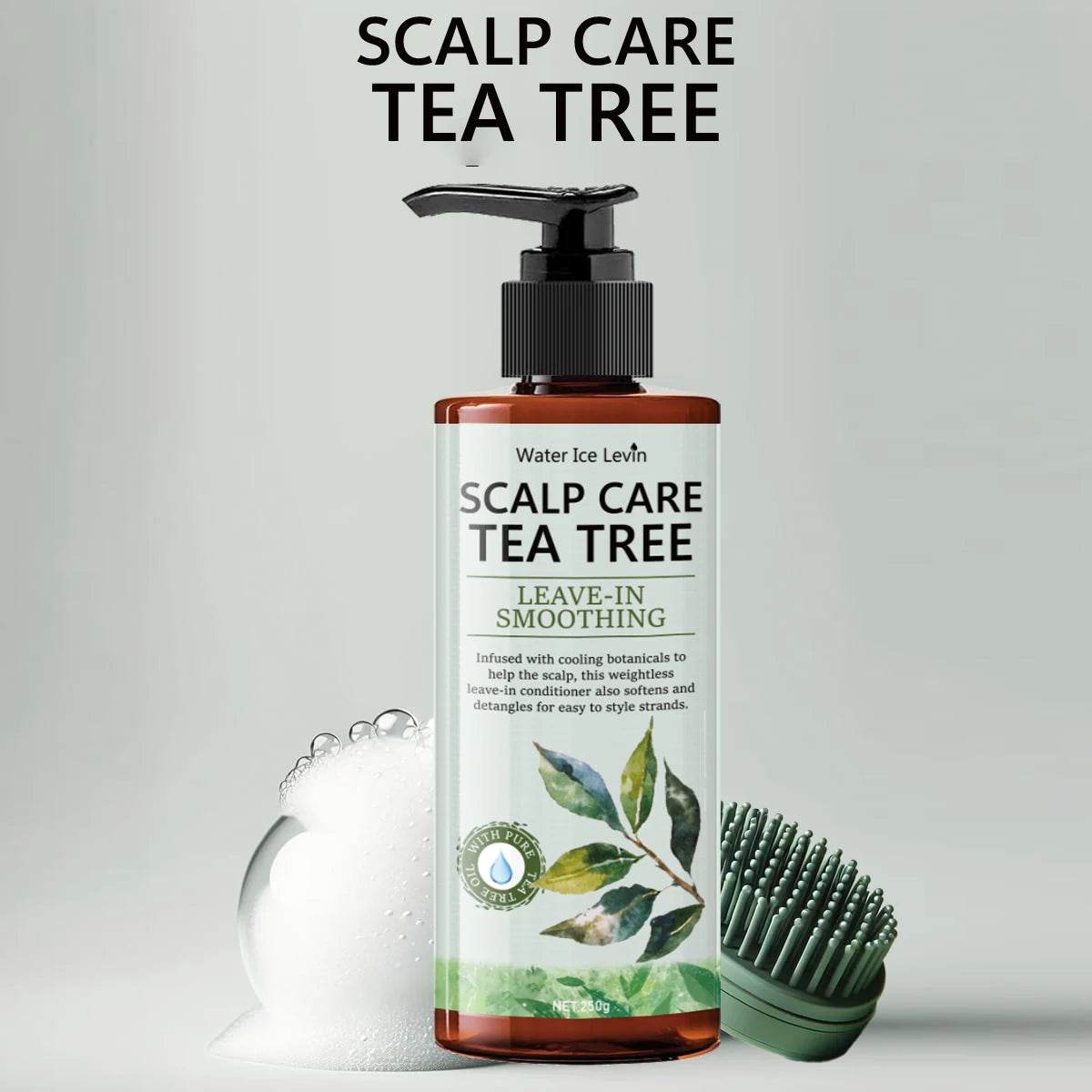 250g Tea Tree Conditioner, Super Fluffy, Moisturizing, Refreshing, Smooth Hair Care for Dry Hair, Long-Lasting Fragrance - Moisturizing and Nourishing - a Summer Essential