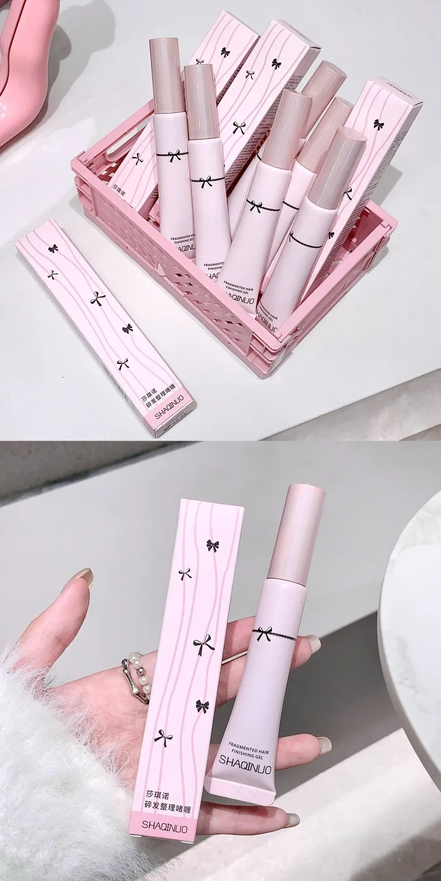 15g Broken Hair Wax Stick Hair Styling Gel Cream Big Brush Fixed Shaping Refreshing Not Greasy Hair Finishing Cream Mascara