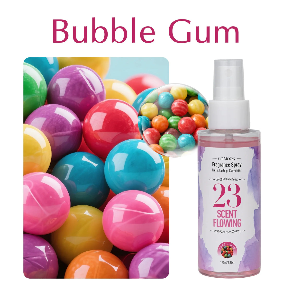 100ml/3.38oz, 10 Scents Fragrance Spray, Quickly Remove Odors, Long Lasting Fragrance, Air Fresh, Suitable for Home, Car, Gifts