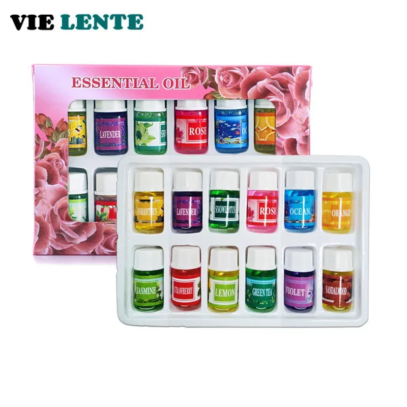 12PCS 3ML Air Freshener Natural Plant Aromatherapy Essential Oil Air Conditioning Perfume Aroma Diffuser Fragrance Humidifier