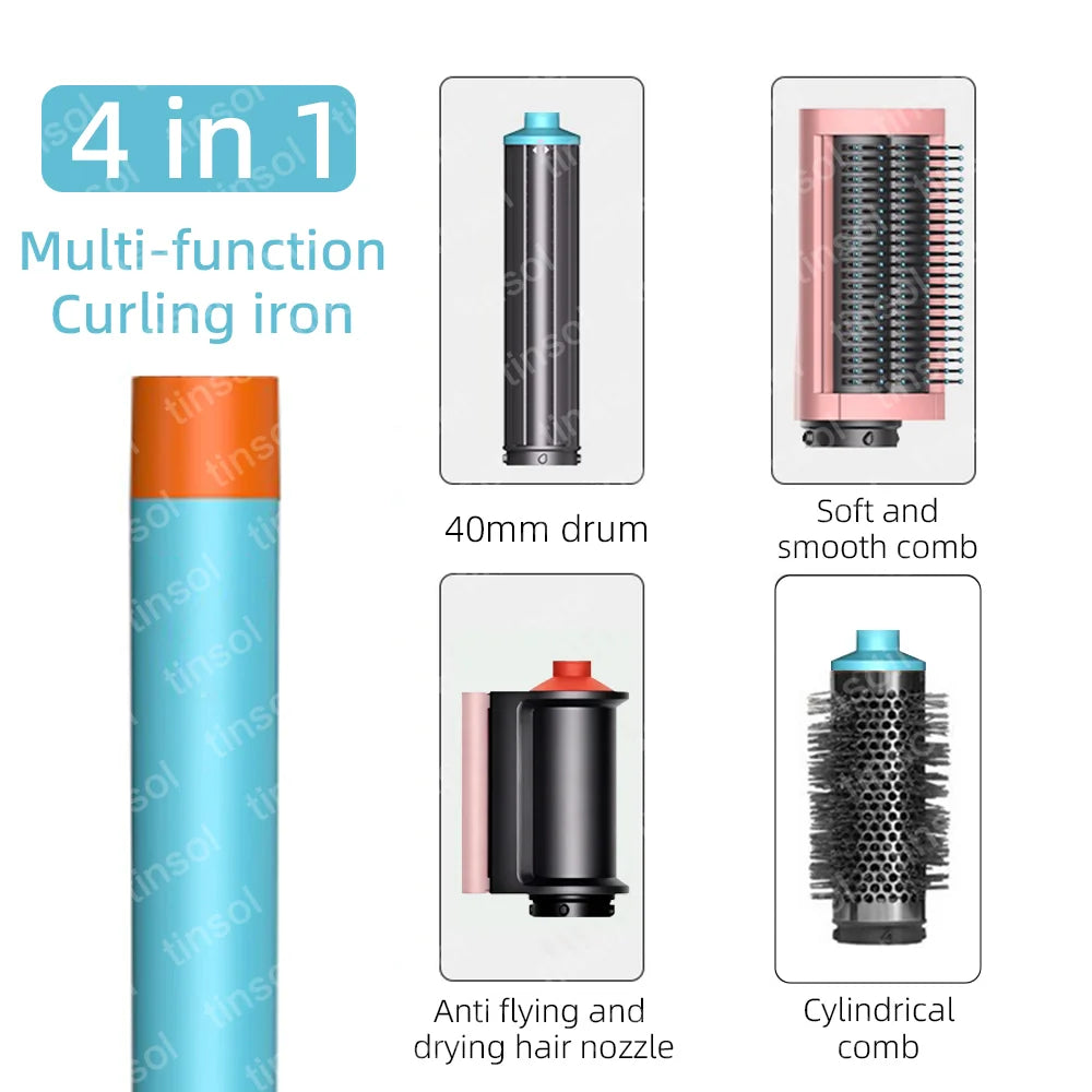 6-in-1 multifunctional hair styler, 110,000 RPM high-speed hair care, ionic hair dryer, quick drying, automatic curling set