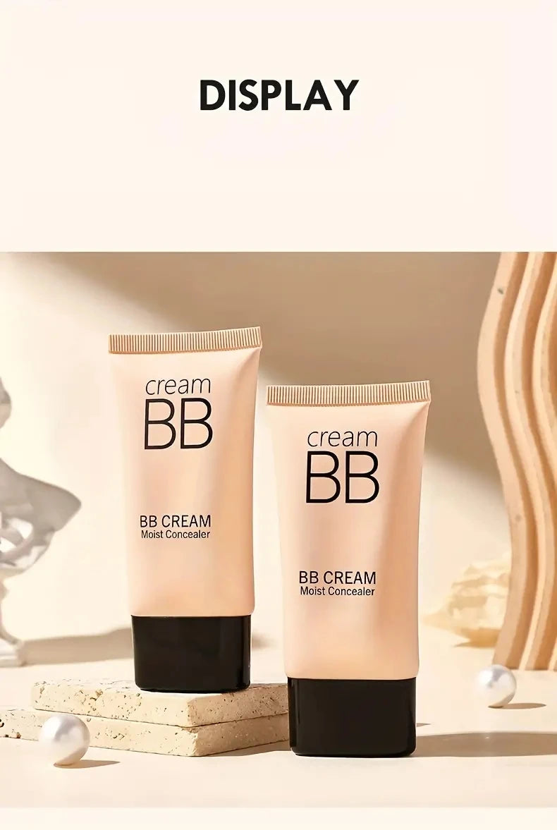 BB Cream Concealer, Lasting Moisturizing, Nude Makeup Liquid Foundation Isolating Cream, Water Light CC Cream