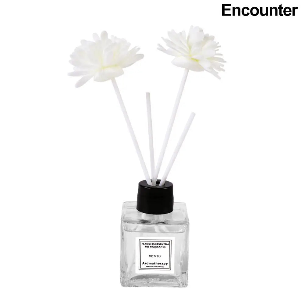 50ml Natural Essential Oil Air Freshener Flameless Home Fragrance Aromatherapy Oil with Reed Diffuser Stick Liquid Air Freshener