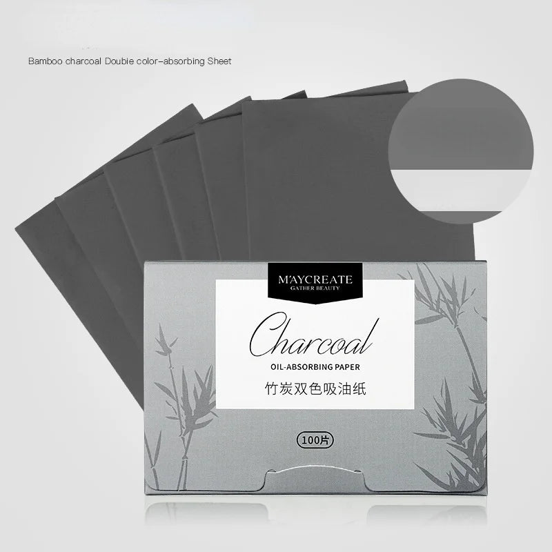 100Pcs Face Oil Blotting Paper Protable Face Wipes Facial Cleanser Oil Control Oil-absorbing Sheets Blotting Tissue Makeup Tools