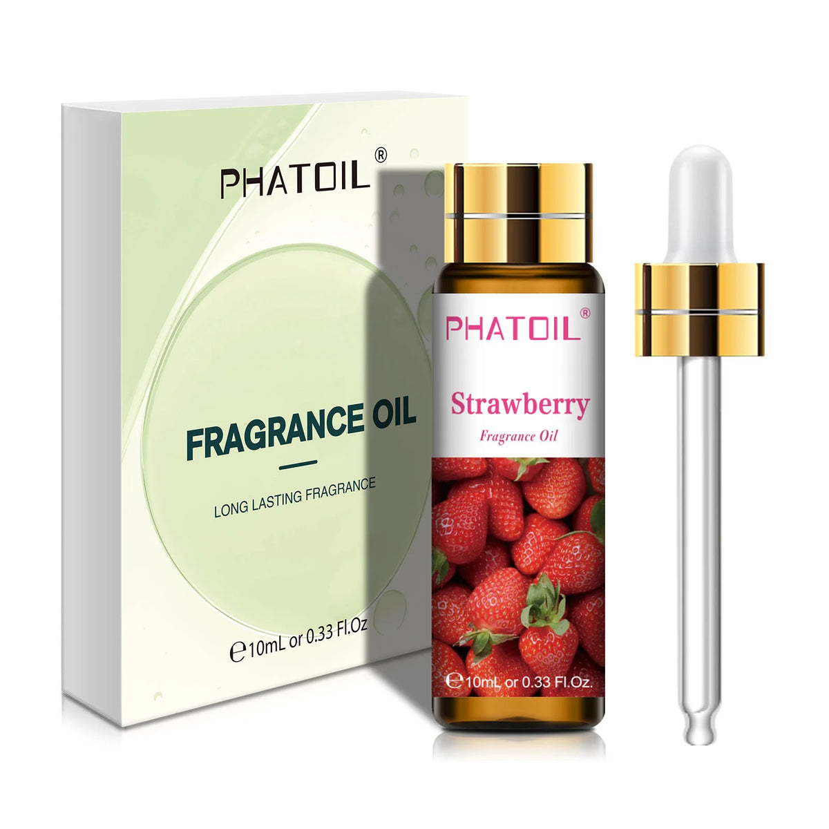 PHATOIL 10ml Fruit Fragrance Oil Strawberry Peach Angel Sea Breeze Coconut & Vanilla Bubble Gum Aromatherapy Fragrance Oils