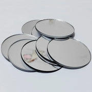 10pcs Diameters of 5/8/12cm, Silver Thickened Acrylic Mirror Wall Stickers Round Decorative Mirror DIY Makeup Mirror