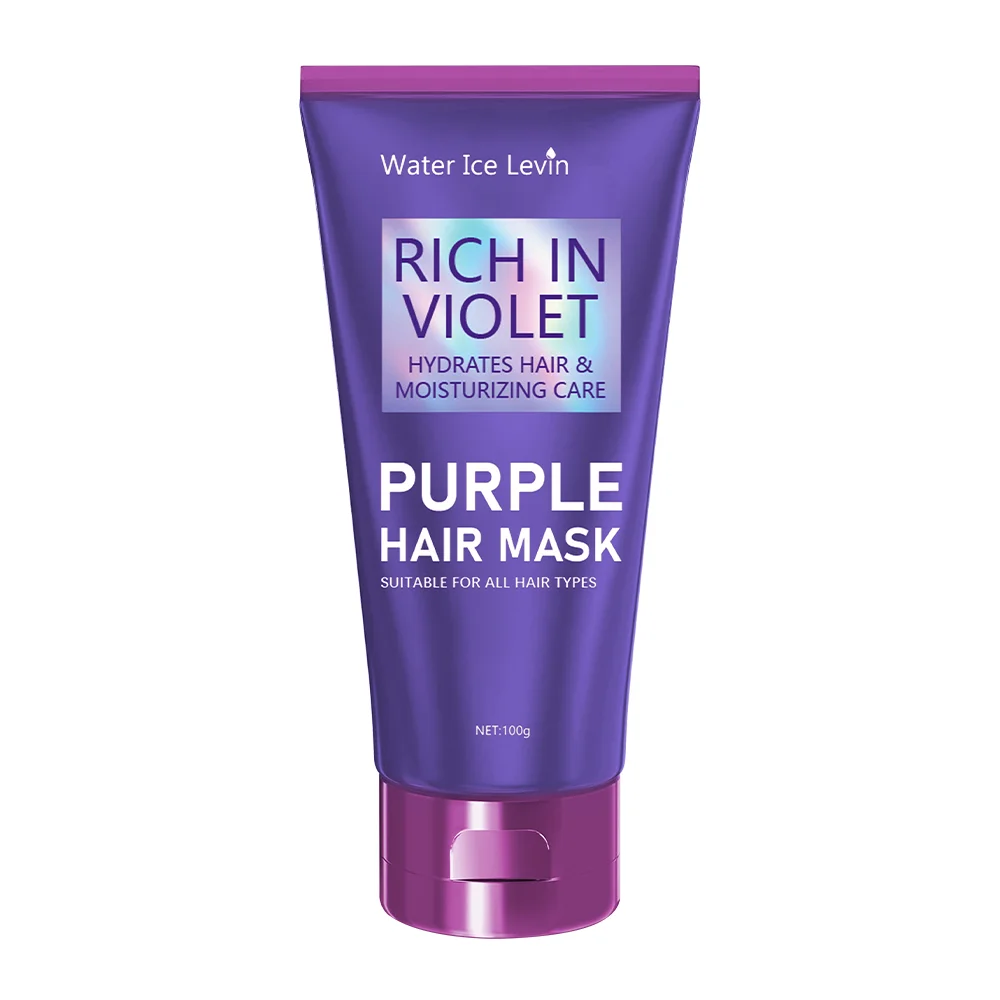 Purple Repair Hair Mask Keratin Deep Nourishing Dry Frizzy Damaged Treatment Collagen Magical 5 Second Soft Shiny Care