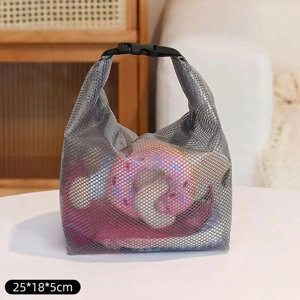 Tote Transparent Water-proof Cosmetics Bag Fashion Travel Portable Large Capacity Toiletries Pouch Trendy Women Clear Wash Bag