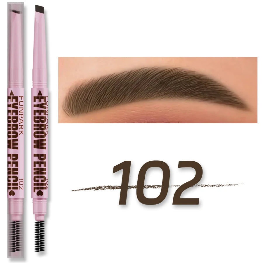 2 In1 Eyebrow Pencil Makeup For Women 5 Colors Waterproof Eyebrow Tattoo Brush Long Lasting Eyebrow Pen Professional Cosmetics