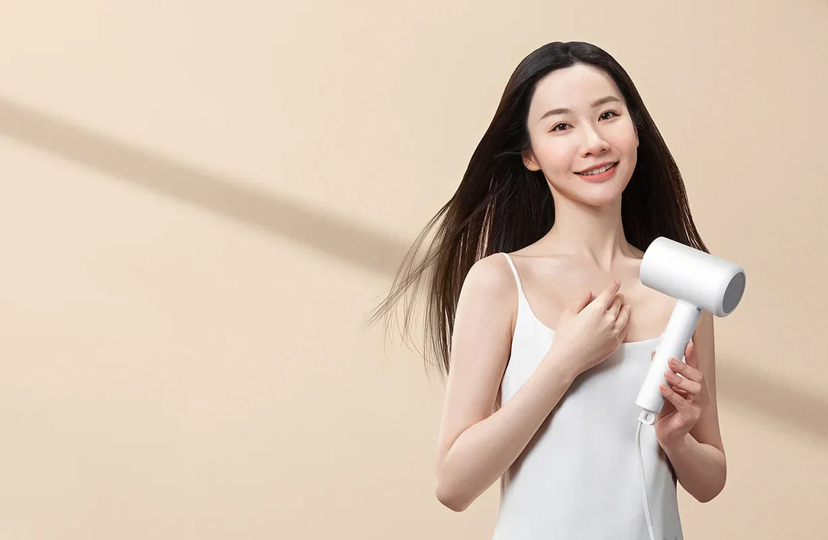 MIJIA Foldable Portable Hair Dryer H101,15m/s Airflow,50 million Negative Ion Dryers,4 Mode,1600W,220V CN Version With Adapter