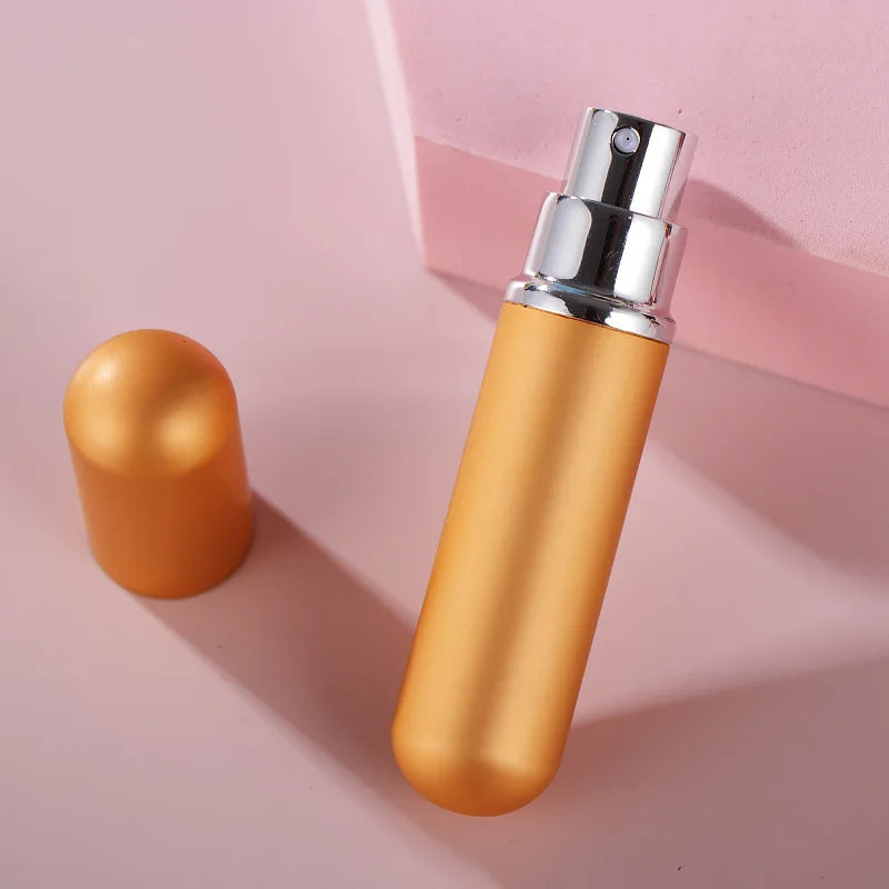 1PC 5ml Portable Mini Perfume Glass Bottle Travel Aluminum Spray Atomizer Empty Metal Parfume Atomiser Sprayer