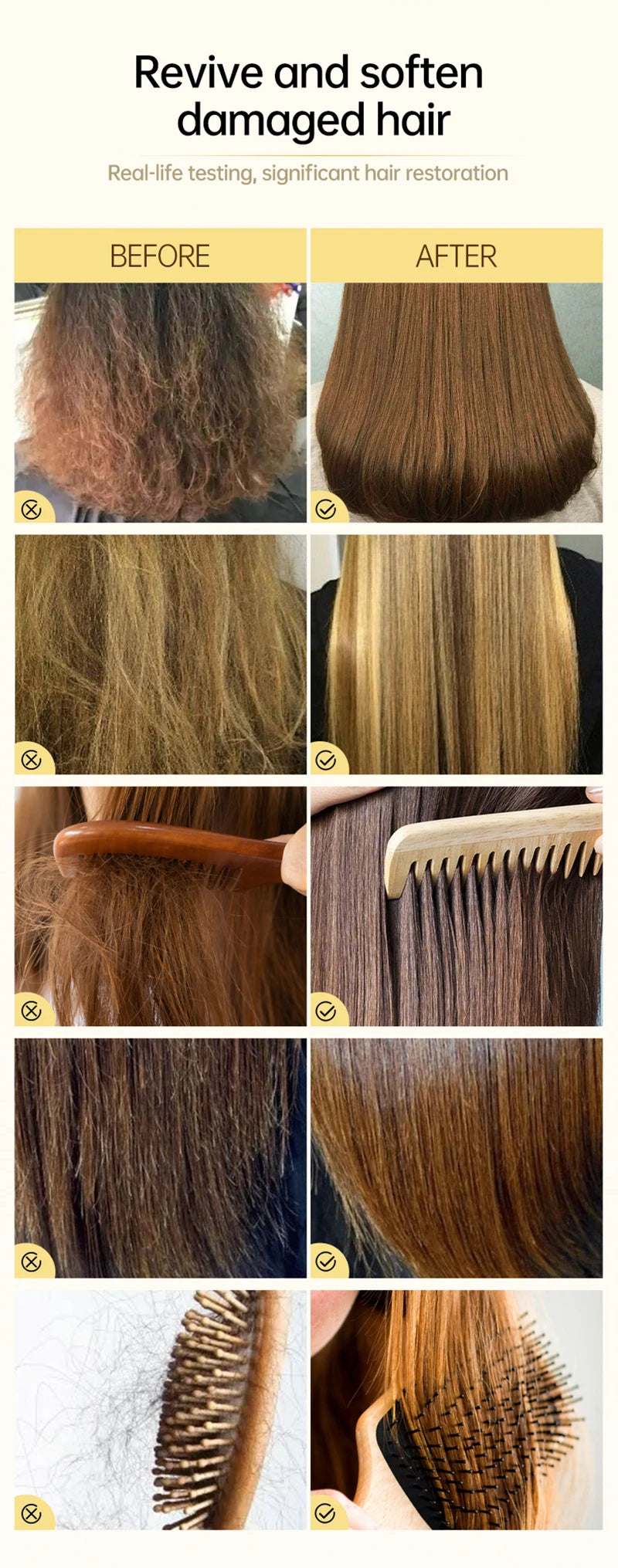 PURC 200g Keratin Hair Mask Straightening Smoothing Collagen Hair Treatment Mask Nourish Repair Damaged Frizz Hair Care Product