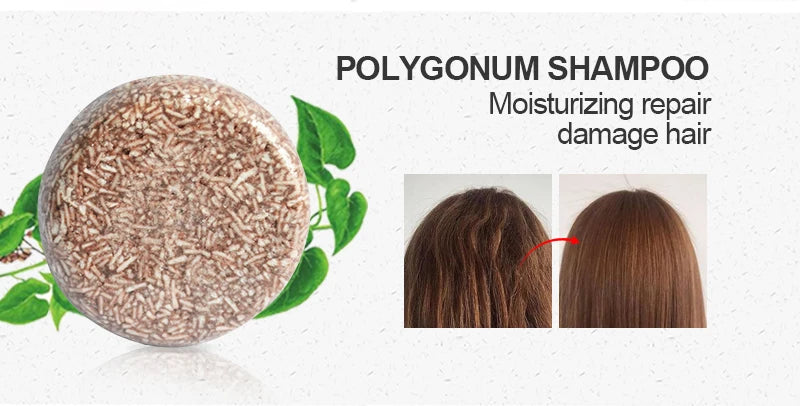 PURC Hair Shampoo Bar Ginger Polygonum Cold Processed Soap Smoothing Cleaning Anti Dandruff Soap Bar Soft Hair Care