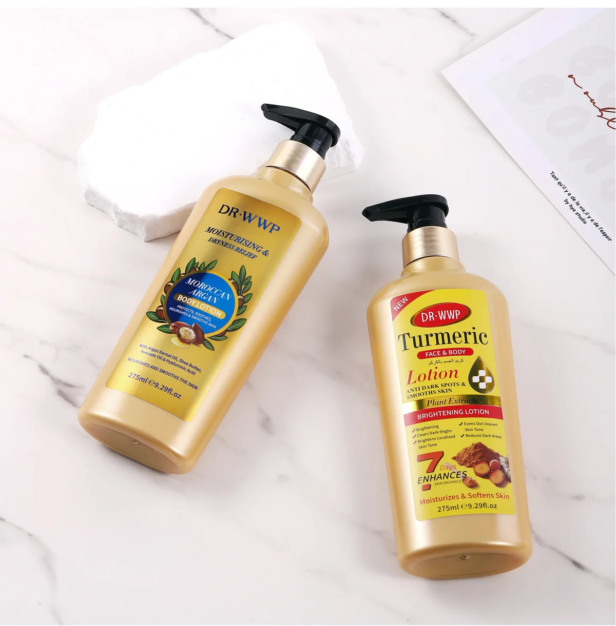 GLUTA WHITE Glutathione Body Lotion 275ml - Whitening & Moisturizing Skin Care with Collagen for Dry Skin Long Lasting Fragrance
