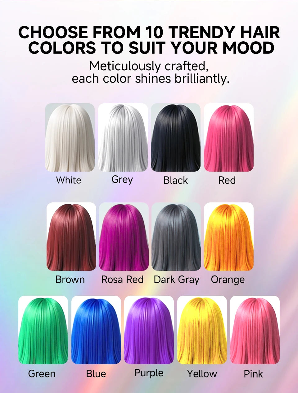 Sevich Hair Color Wax Temporary Hair Colour Cream Long Lasting Hair Dye Cream Unisex One-time Hair Color Gel For Beards Eyebrow