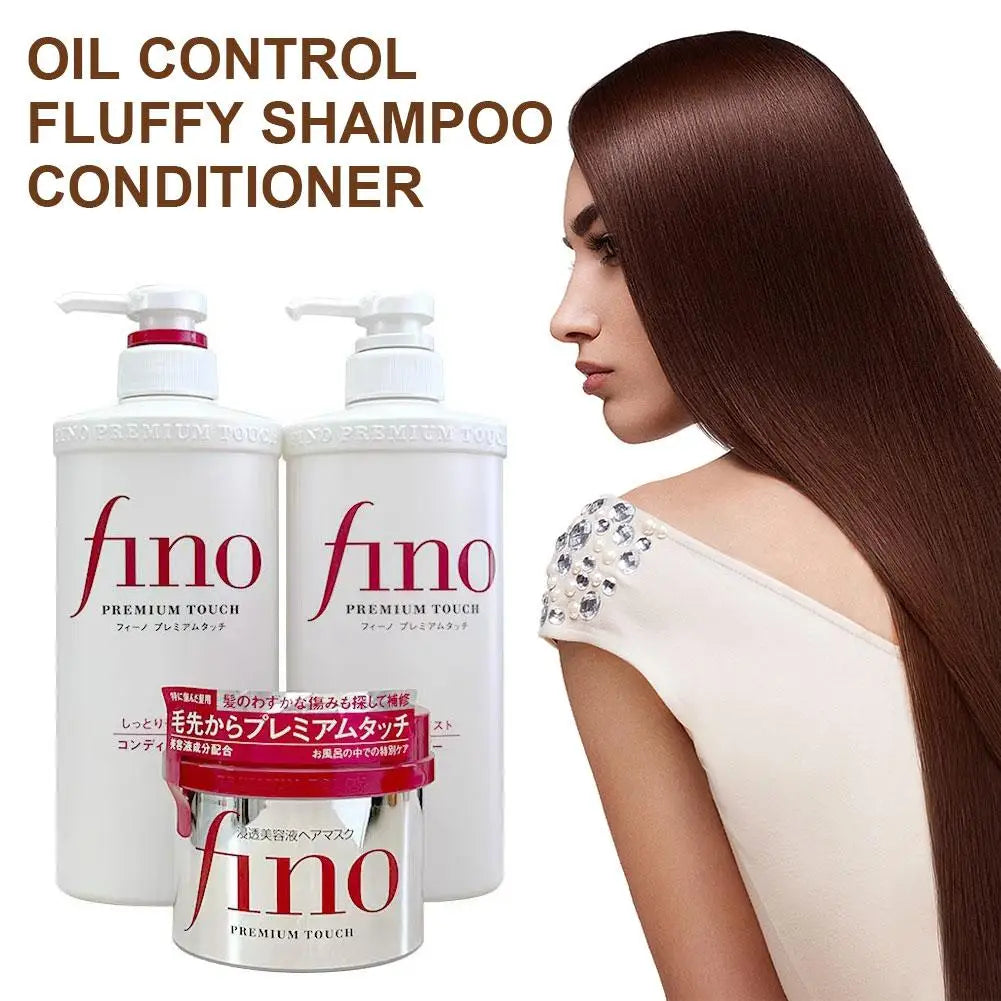 Fino Softness Improvement Hair Conditioner Oil Control Fluffiness Improvement Shampoo Silver Diamond Hair Mask Japan Original