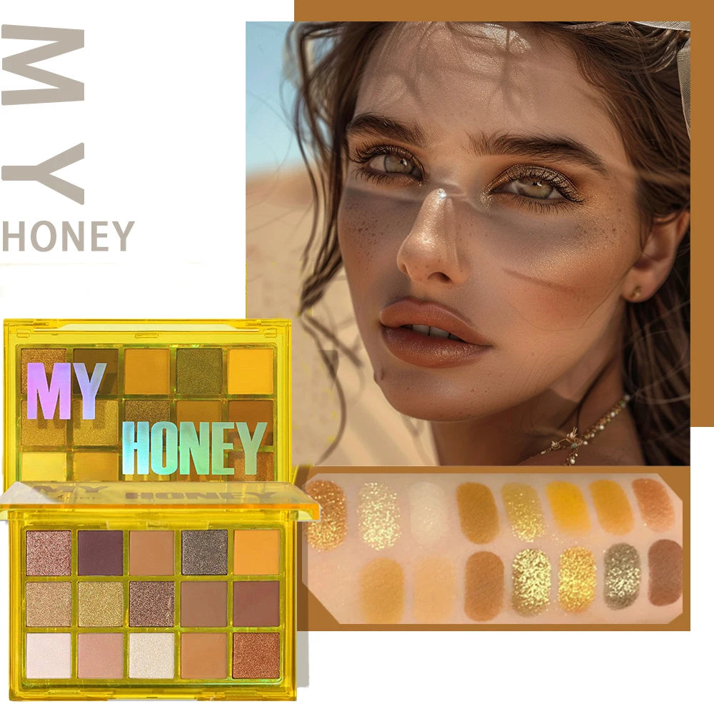 15 Shades Eyeshadow Makeup Palette Shimmer Matte Metallic High Pigmented Neutral Bold Waterproof Eyes Shadow Make Up Set