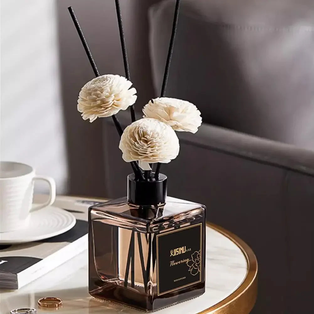 Long Lasting Gardenia Scent Premium Reed DiffuserHome Fragrance Liquid for Living Room Bedroom Odor Remover Hotel Aroma Diffuser