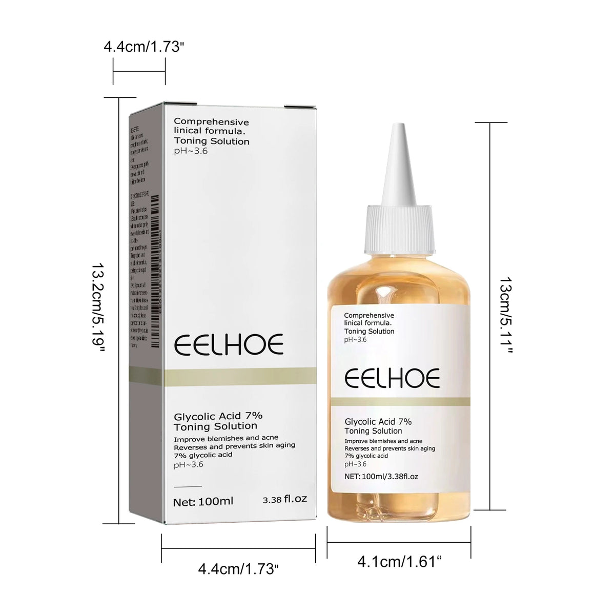 Glycolic Acid 7% Toning Solution Exfoliating Toner Pore Minimizer Skin Smoothing Brightening Even Tone Daily Facial Skincare