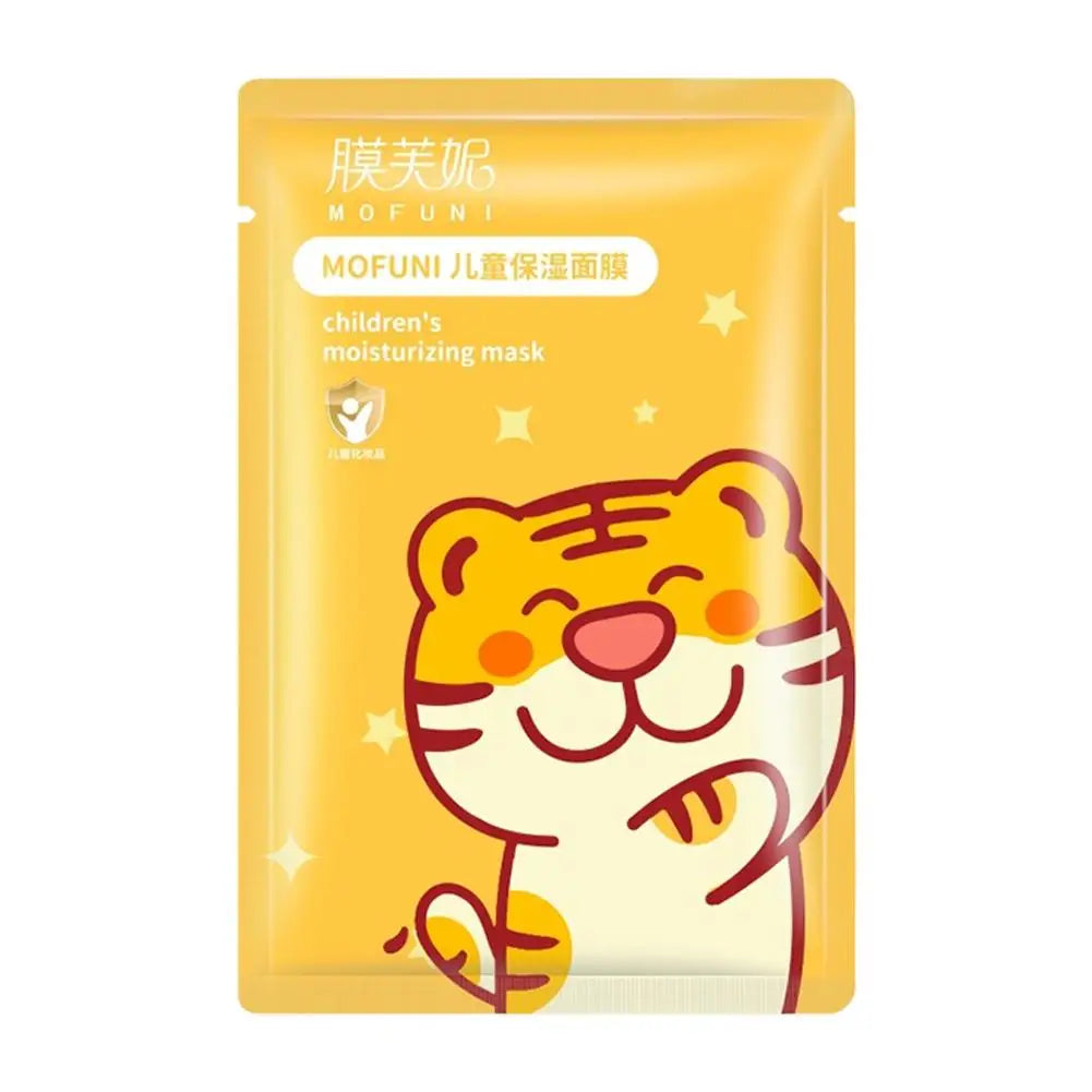 1/5/8 PCS Animal Character Face Masks Hydrating Spa Masks Sheet with Hyaluronic Acid, Skincare Party Facial Masks for Kids Teens