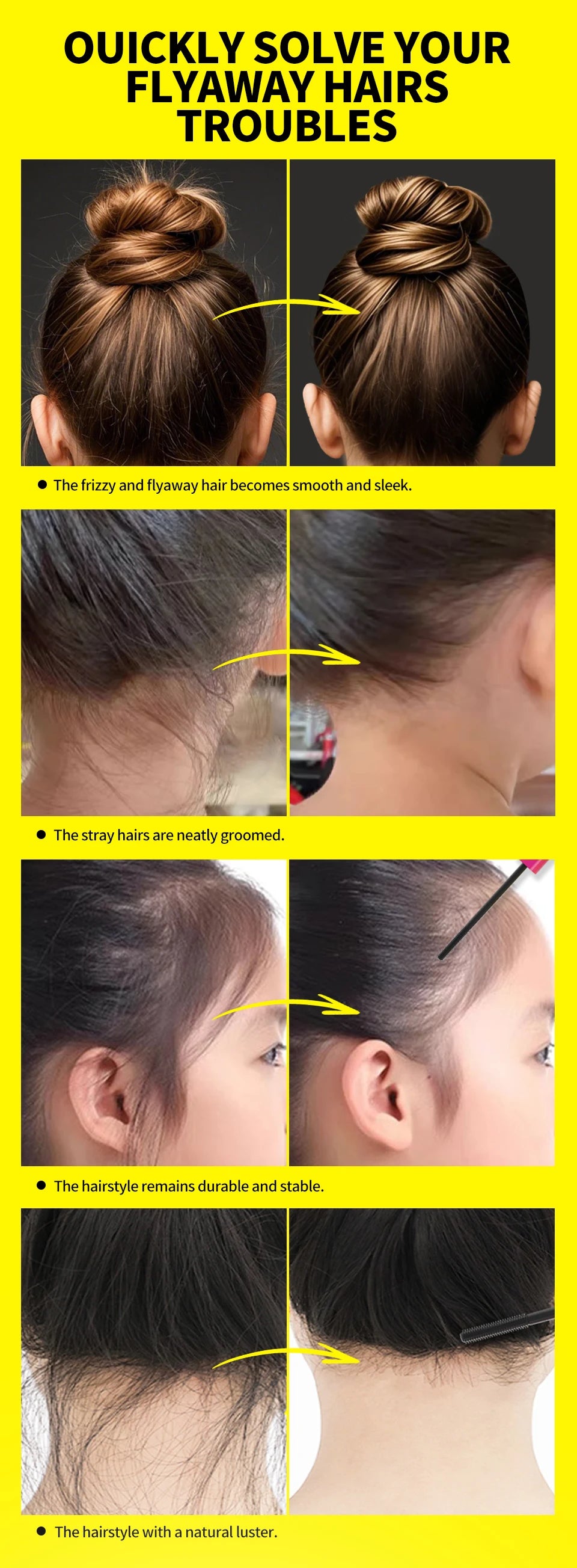 SEVICH Kids Hair Styling Gel Children Broken Hair Arrangement Cream Anti-frizz Braiding Gel Hair Wax Stick Hair Finishing Care