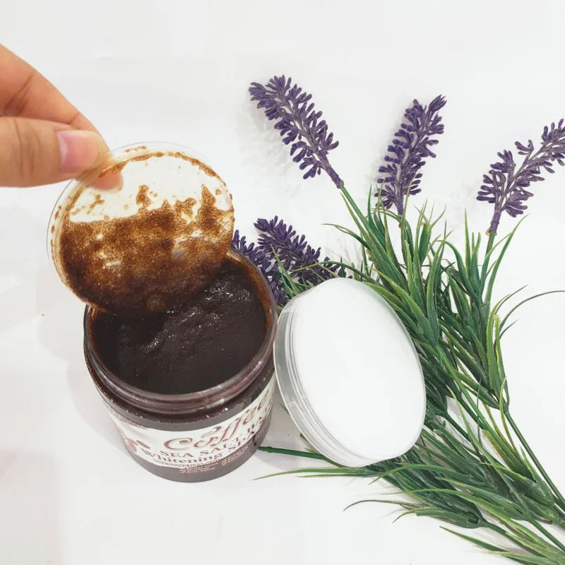 350g/680g Coffee Whitening Spa Scrub Bath Salts Exfoliating Body Scrub Deep Clean Dead Skin Moisturizing Bubble Wet Sea Salt