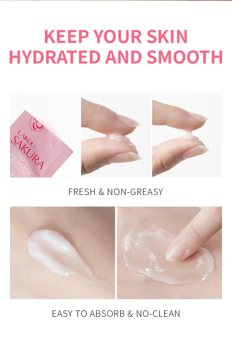 Sakura Facial Cleaner Korean Face Serum Exfoliating Peeling Gel Moisturize Toner Eye Cream Sunscreen Cosmetics Skin Care Set