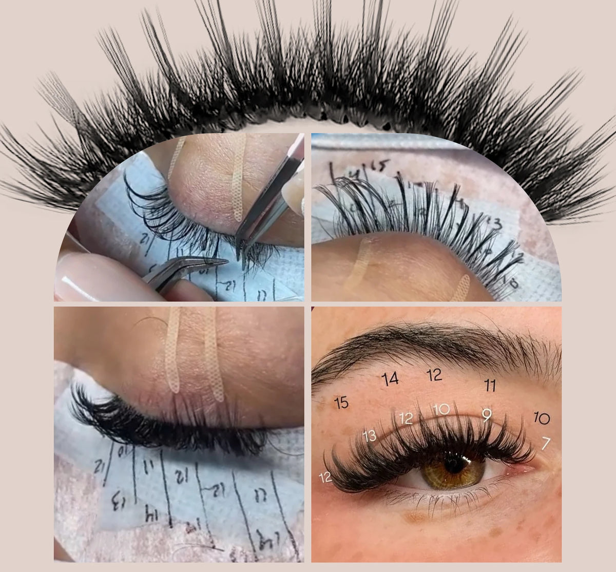 Abonnie  Fluffy Classic Lashes Extensions Premium Individual Eyelashes Extensions Volume Cilios All Szie