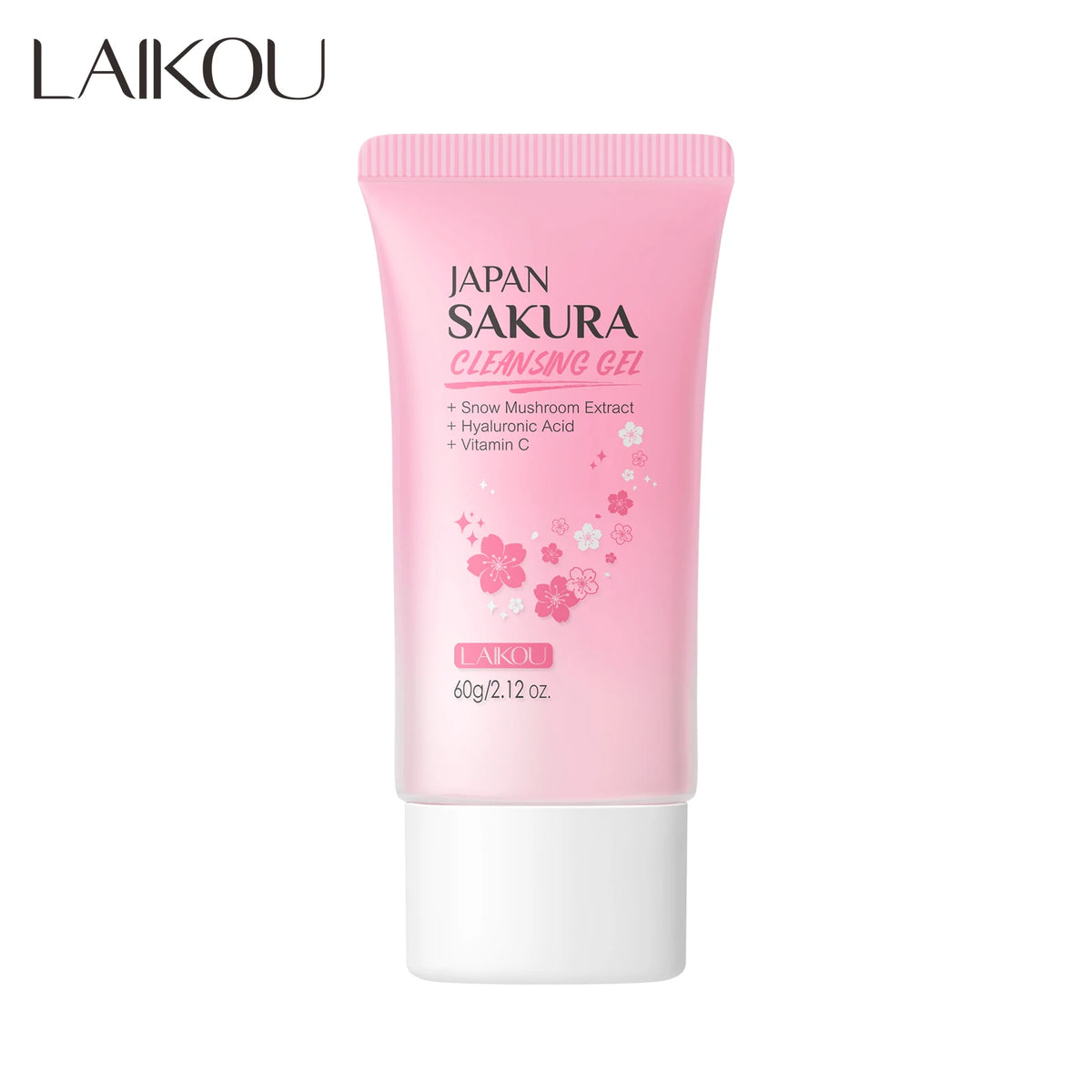 LAIKOU Japan Sakura Cleansing Gel 60g Pore Cleansing Moisturizing Smoothing Gentle Facial Cleanser