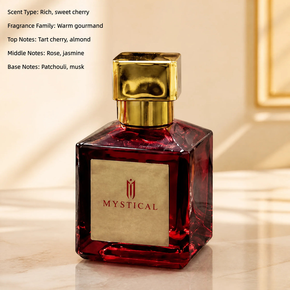 MYSTICAL Womens Perfume Gift Set 4 Piece 30ml Each 120ml Total Cherry Floral Fruity Fragrance Collection for Daily Wear Office Date Night Travel Birthday Gift