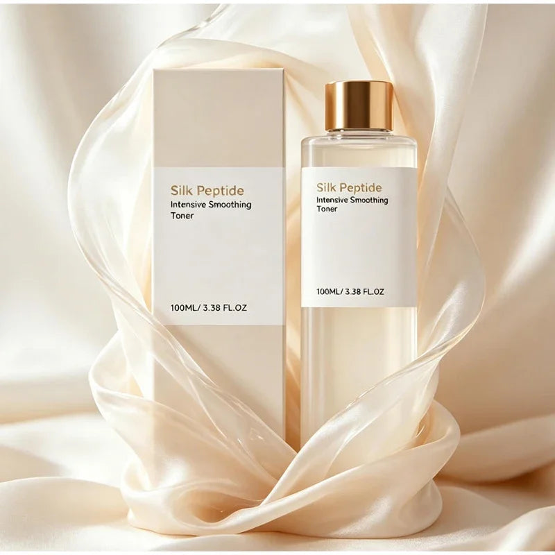 Silk Peptide EGF Facial Toner Gold Particle Smoothing Essence Water Deep Hydration Moisturizing Face Liquid Daily Korea Skincare