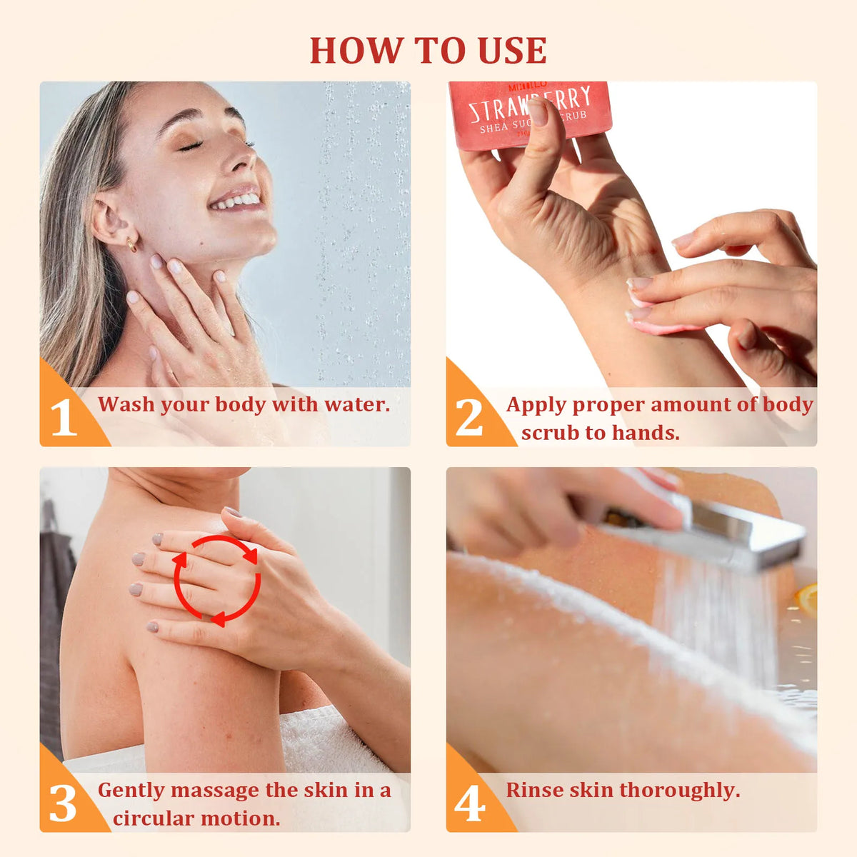 SHEA SUGAR SCRUB, exfoliating scrub, smooth and beautiful skin, moisturizing and nourishing care, can be used on the whole body