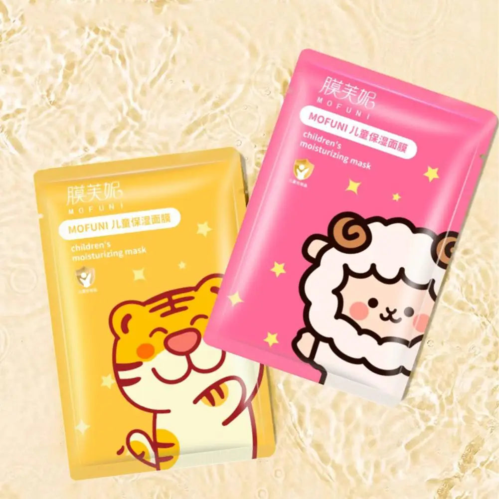 1/5/8 PCS Animal Character Face Masks Hydrating Spa Masks Sheet with Hyaluronic Acid, Skincare Party Facial Masks for Kids Teens