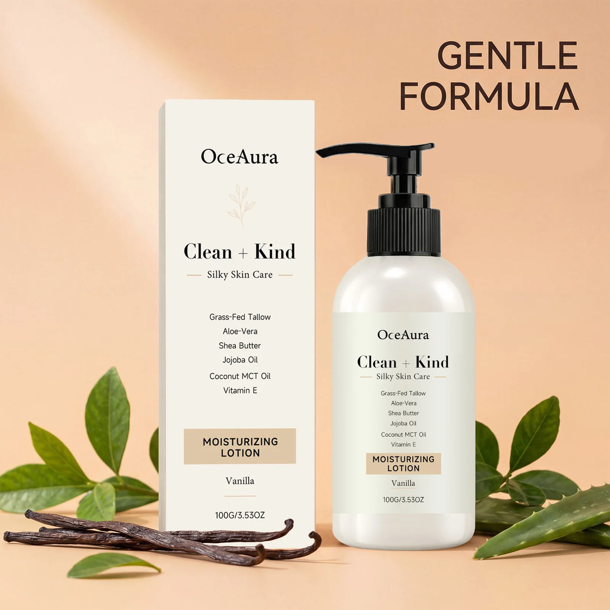 Vanilla Cream Body Lotion Long Lasting Fragrance Deep Moisturizing Shea Butter Nourish Dry Skin Smooth Brightening Body Milk