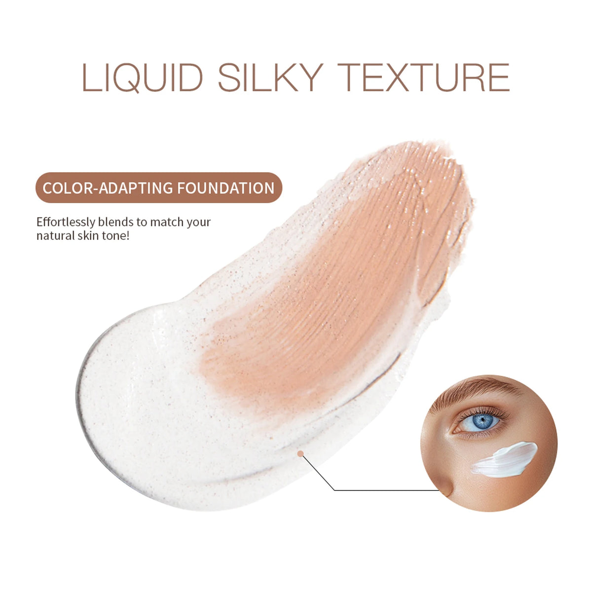 Color Changing Foundation 4 In 1 Moisturizer Longwearing Waterproof Concealer Even Skin Toning Sunscreen Spf 30 Whitening Makeup
