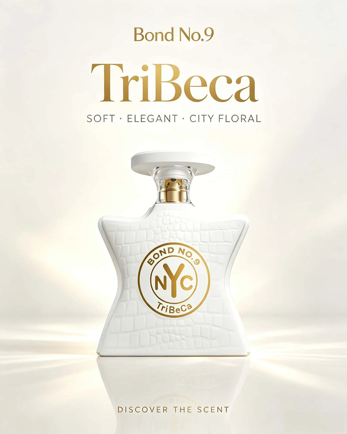 Bond No.9 TriBeCa Unisex Eau De Parfum 100ml Luxury Gourmand Woody Fragrance Long Lasting Perfume Spray Exquisite White Embossed Bottle Gift for Men Women