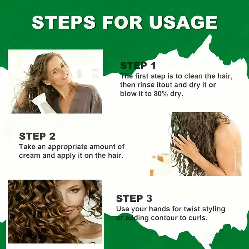 7 IN 1 Curl Defining Cream 1+1 Pack 100g with Biotin Keratin Collagen Vitamin C Moisturizing Anti Frizz Hair Styling Cheap Deal