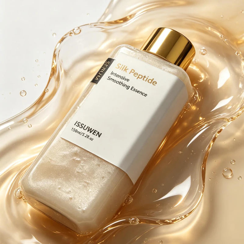 Silk Peptide EGF Facial Toner Gold Particle Smoothing Essence Water Deep Hydration Moisturizing Face Liquid Daily Korea Skincare