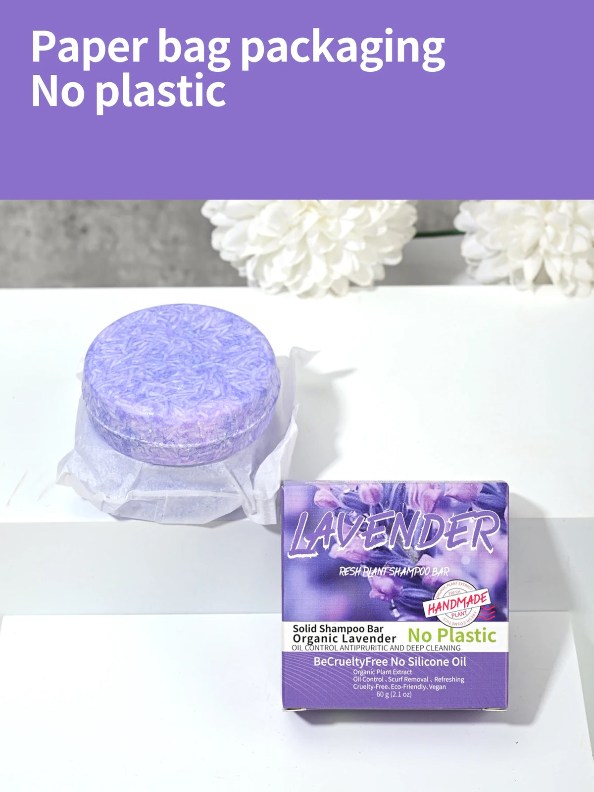 Provence Lavender Essential Oil Shampoo Soap Handmade Hair Care Soap Solid Shampoo And Cleaning Soap Self Labeled